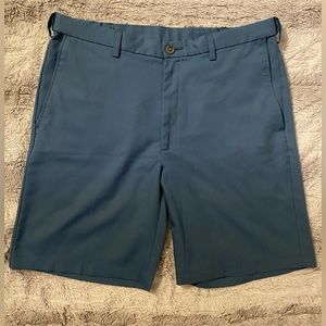 Haggar | Mens Teal Cool 18 Pro Shorts